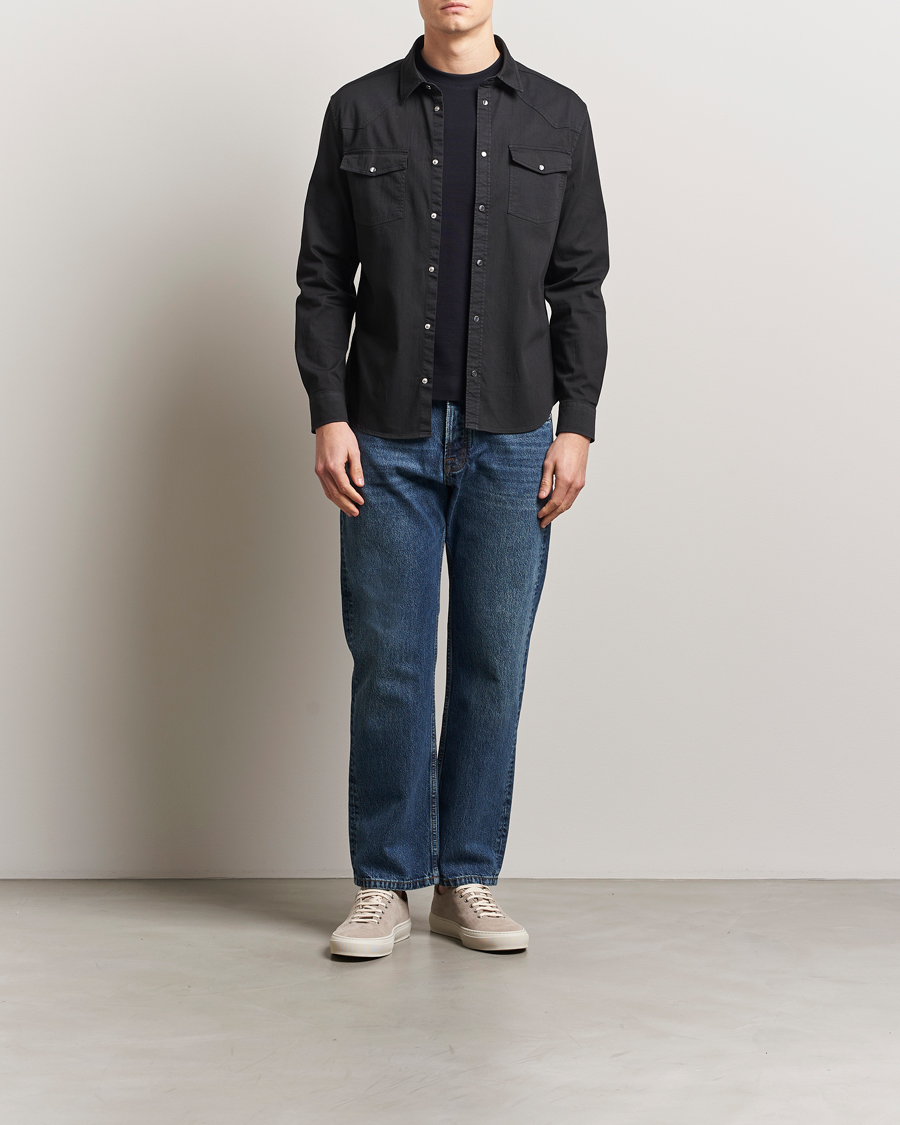 Homme | Chemises | Dondup | Slim Fit Pocket Denim Shirt Black