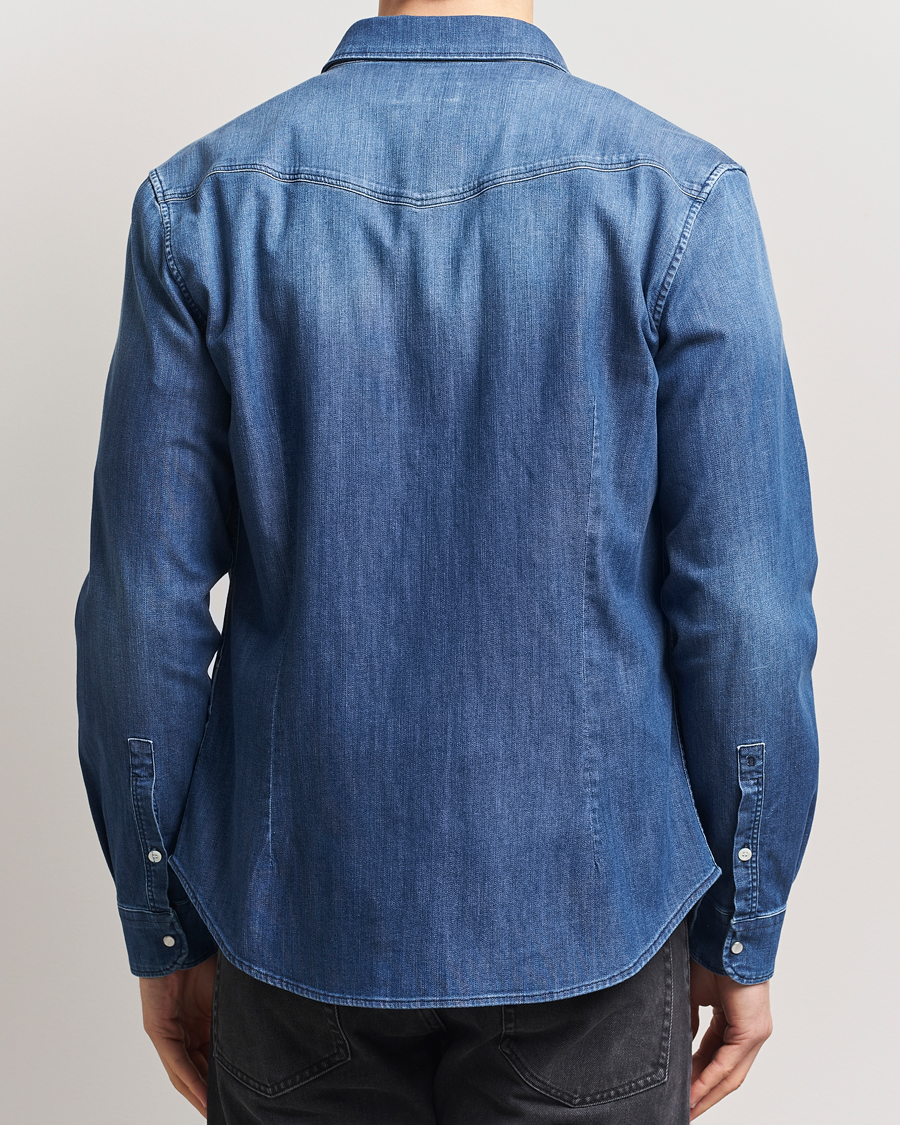 Homme | Chemises | Dondup | Slim Fit Pocket Denim Shirt Medium Blue