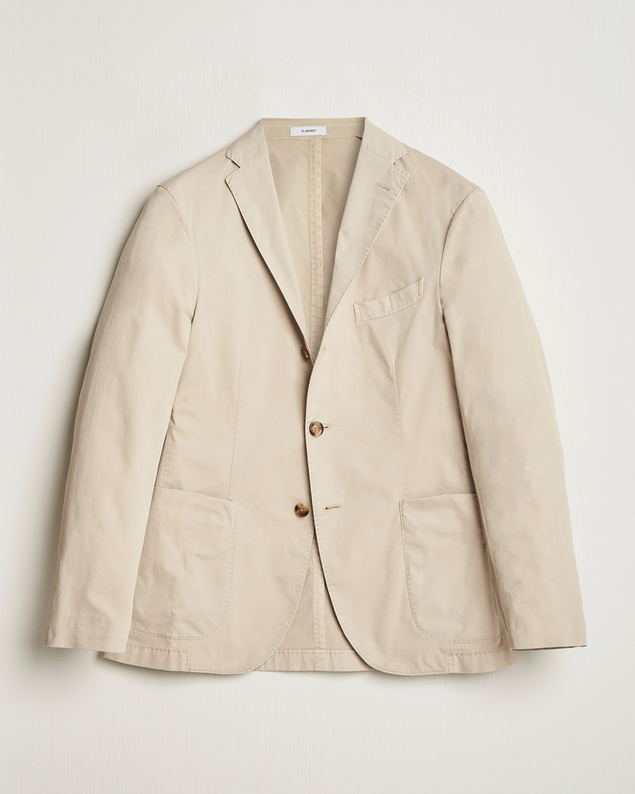 Homme | Blazers | Boglioli | K Jacket Supima Cotton Blazer Beige