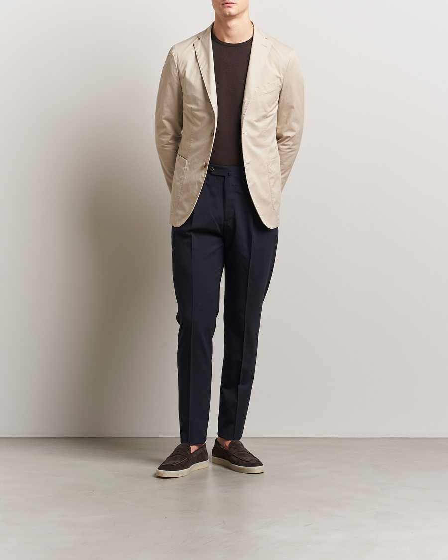 Homme | Blazers | Boglioli | K Jacket Supima Cotton Blazer Beige