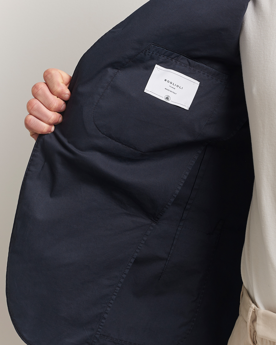 Homme | Blazers | Boglioli | K Jacket Supima Cotton Blazer Navy