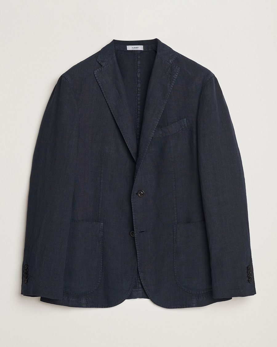 Homme | Blazers | Boglioli | K Jacket Linen Blazer Navy