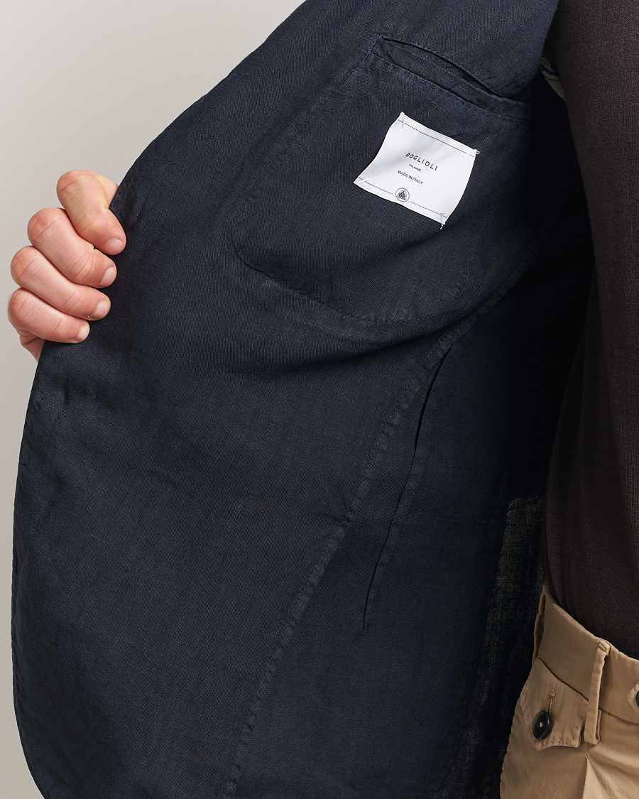 Homme | Blazers | Boglioli | K Jacket Linen Blazer Navy