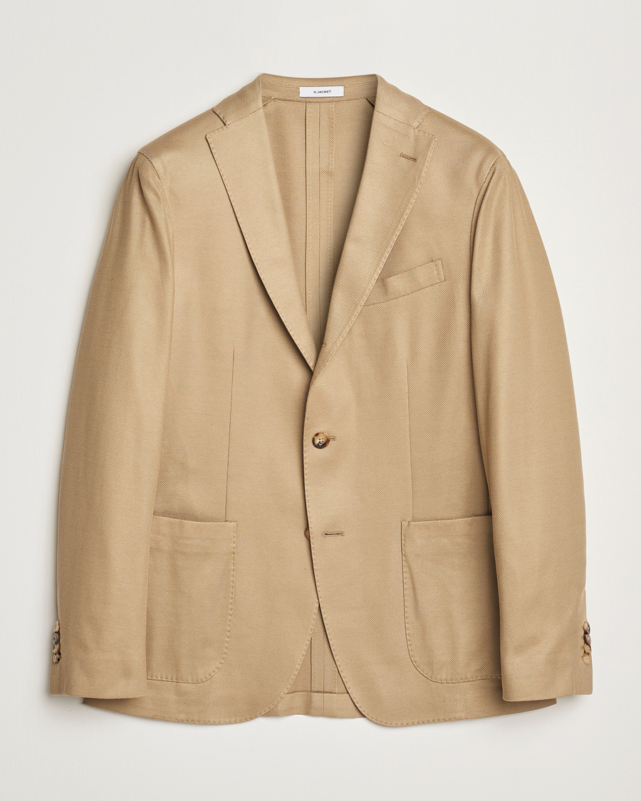 Homme | Blazers | Boglioli | K Jacket Hopsack Jersey Blazer Beige