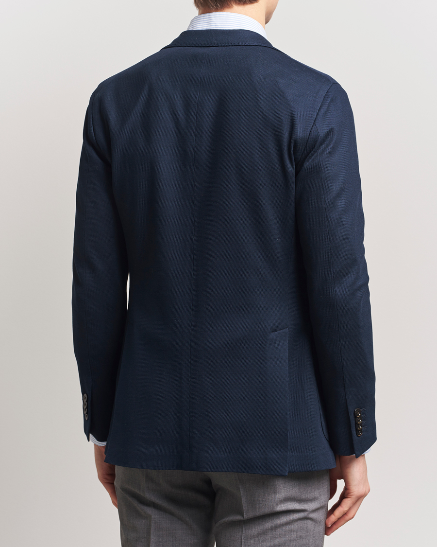 Homme | Blazers | Boglioli | K Jacket Hopsack Jersey Blazer Navy