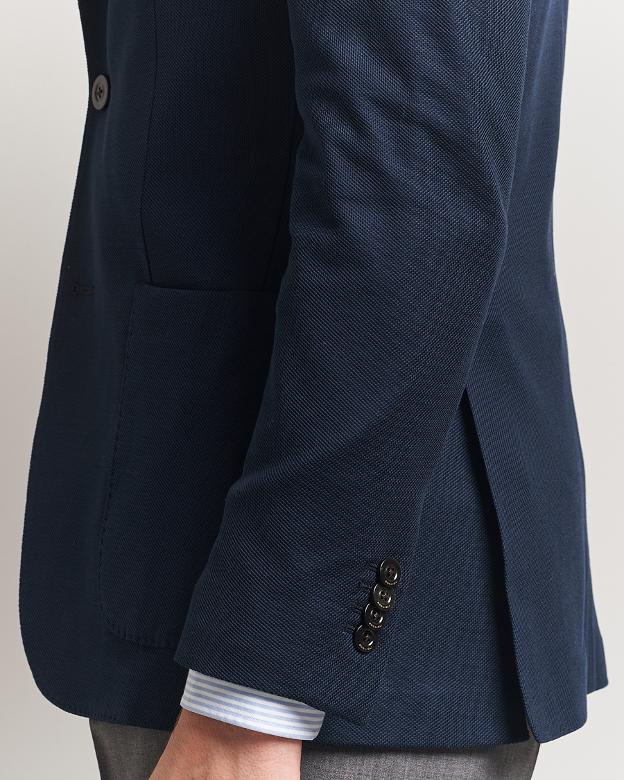 Homme | Blazers | Boglioli | K Jacket Hopsack Jersey Blazer Navy