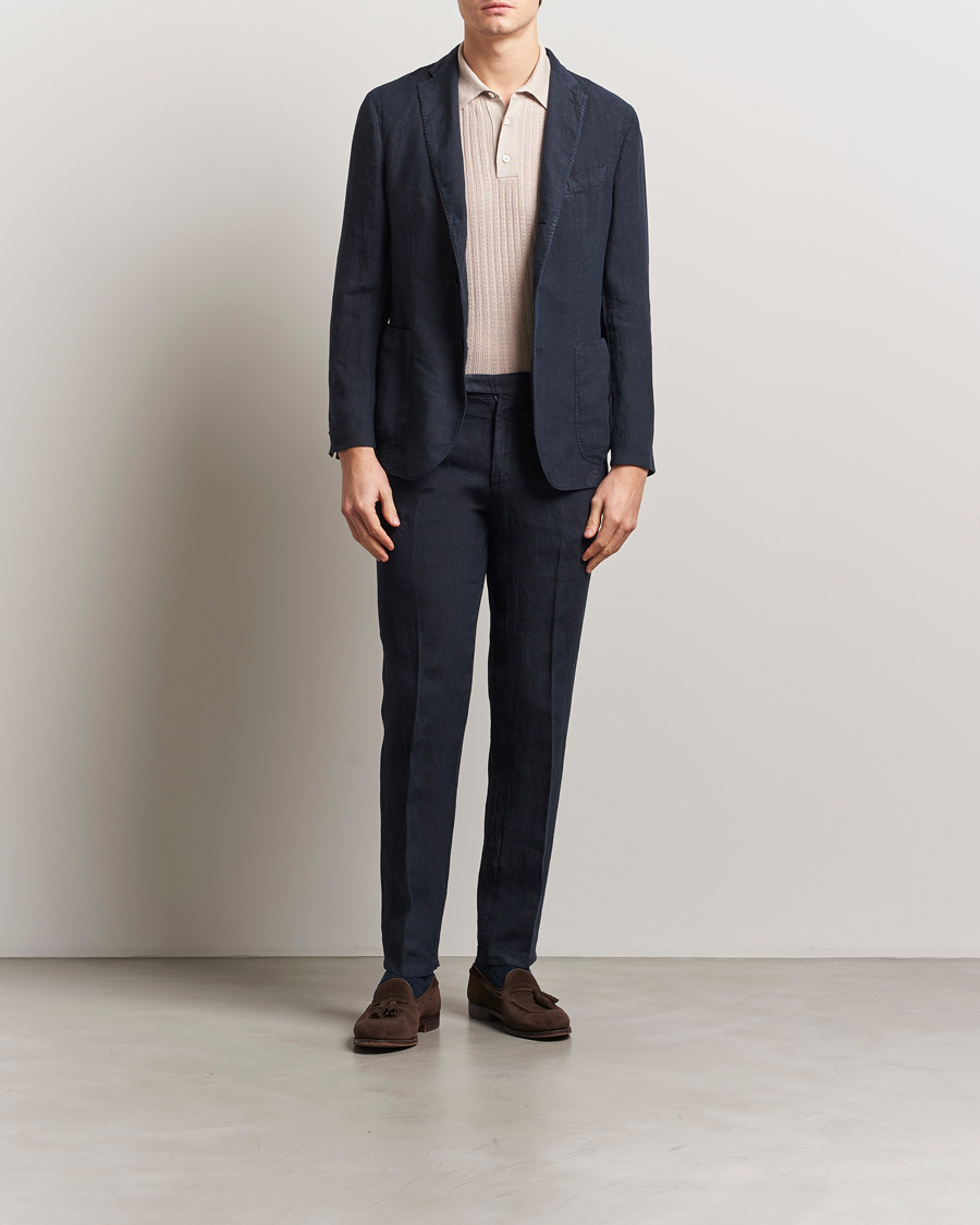 Homme | Costumes | Boglioli | K Jacket Linen Suit Navy