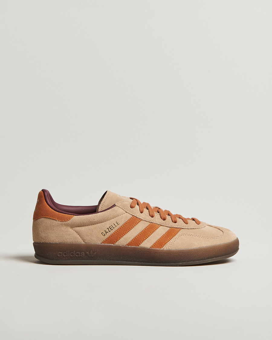 Homme | adidas Originals Gazelle Indoor Sneaker Beige/Orange | adidas Originals | Gazelle Indoor Sneaker Beige/Orange