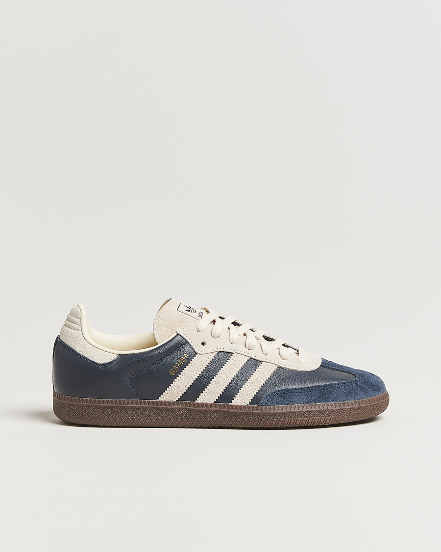 Homme | adidas Originals Samba Original Sneaker Dark Blue/Off White | adidas Originals | Samba Original Sneaker Dark Blue/Off White