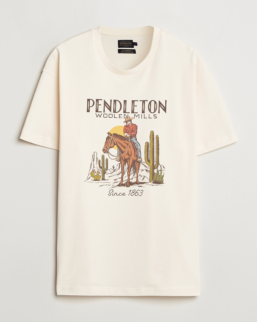 Homme | T-shirts | Pendleton | Cowboy T-Shirt White