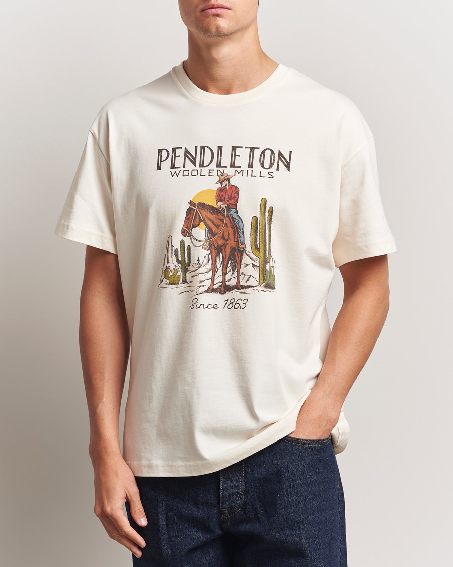 Homme | T-shirts | Pendleton | Cowboy T-Shirt White