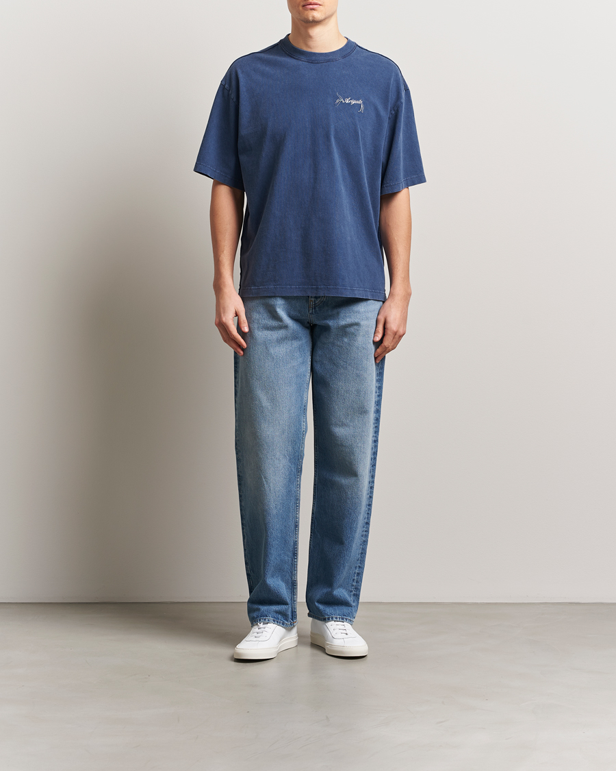 Homme | T-shirts | Axel Arigato | Honor Washed T-Shirt Navy