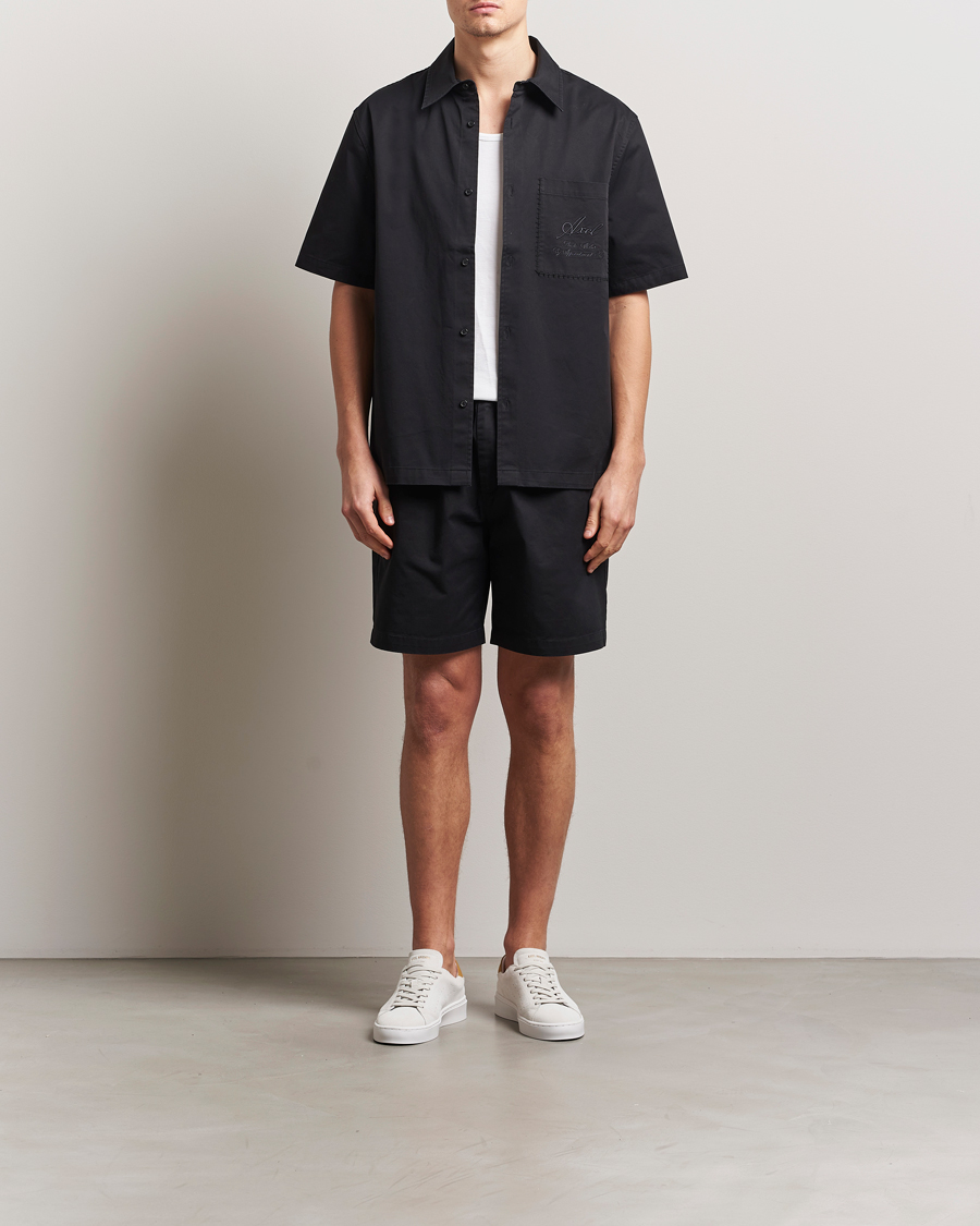 Homme | Shorts | Axel Arigato | Stitch Embroidered Shorts Black