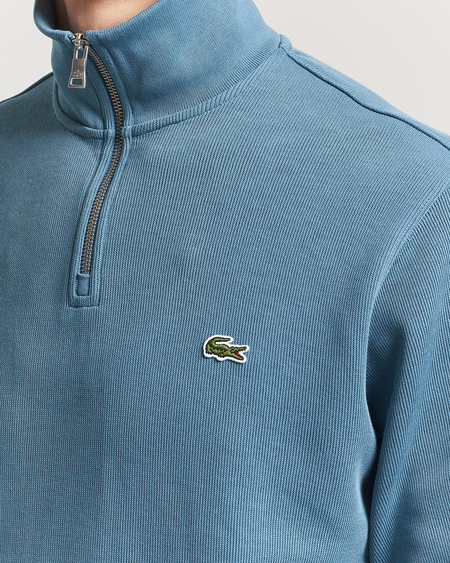 Homme | Pulls Et Tricots | Lacoste | Rib Interlock Half Zip Limestone