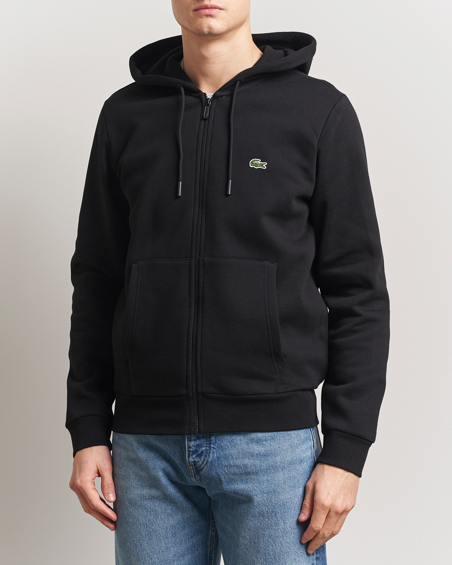 Homme | Pulls Et Tricots | Lacoste | Full Zip Hoodie Black