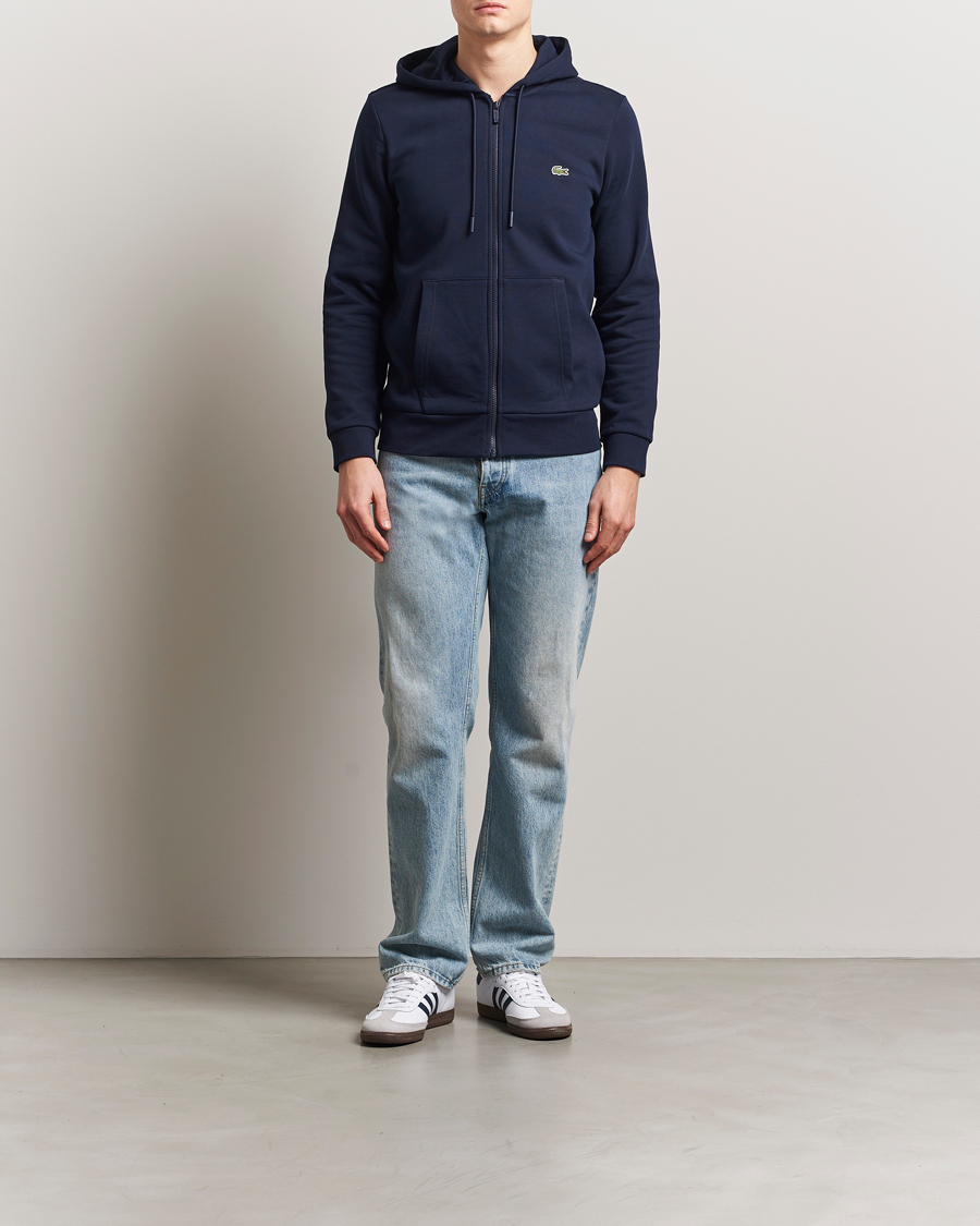 Homme | Pulls Et Tricots | Lacoste | Full Zip Hoodie Navy Blue