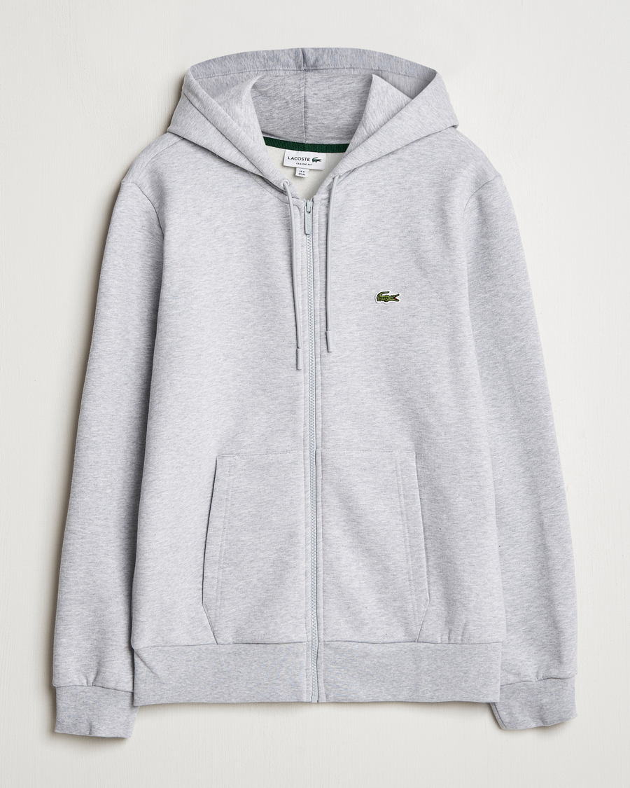 Homme | Pulls Et Tricots | Lacoste | Full Zip Hoodie Silver Chine