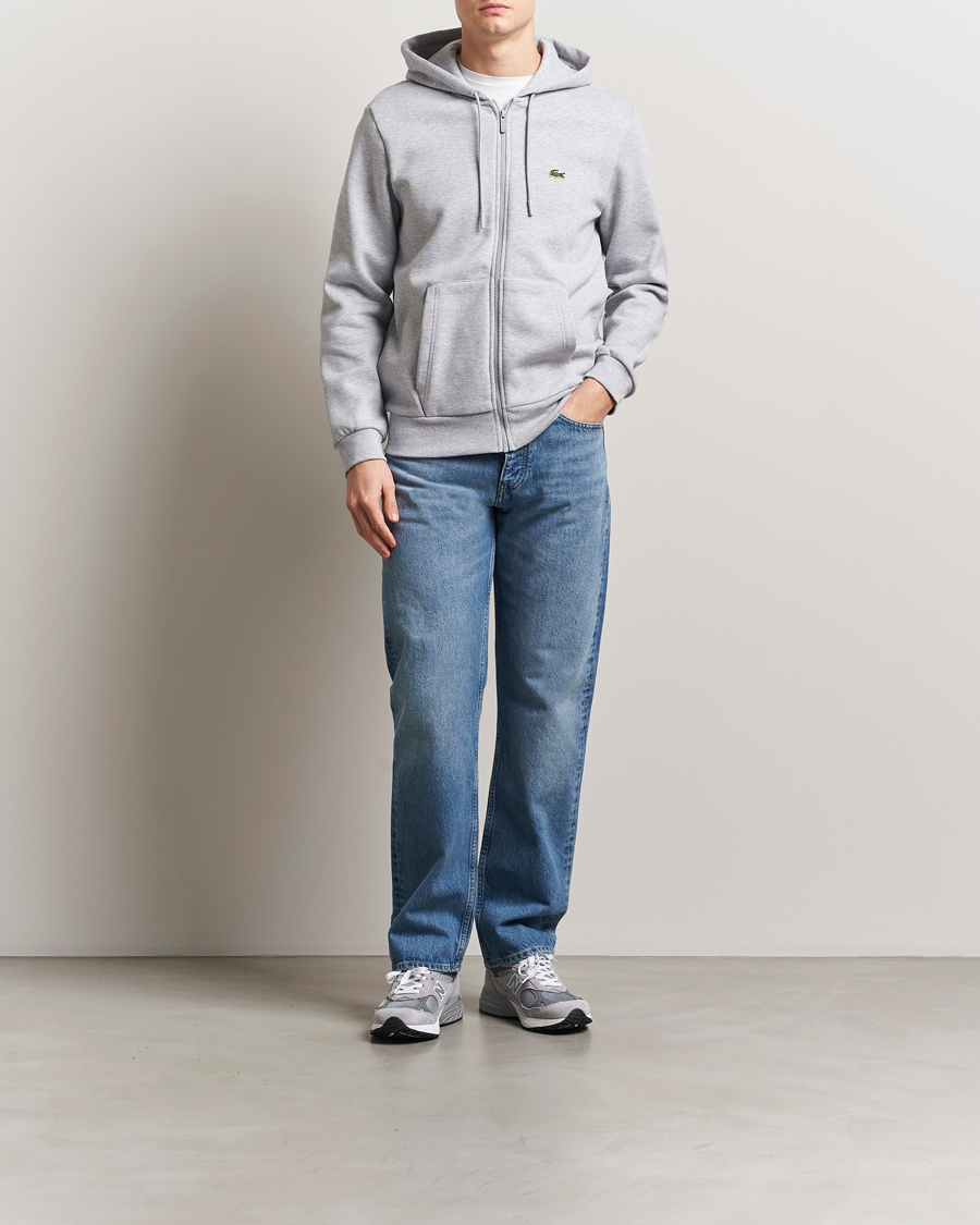 Homme | Pulls Et Tricots | Lacoste | Full Zip Hoodie Silver Chine