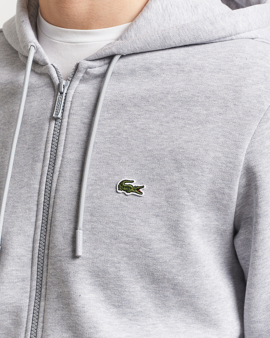 Homme | Pulls Et Tricots | Lacoste | Full Zip Hoodie Silver Chine