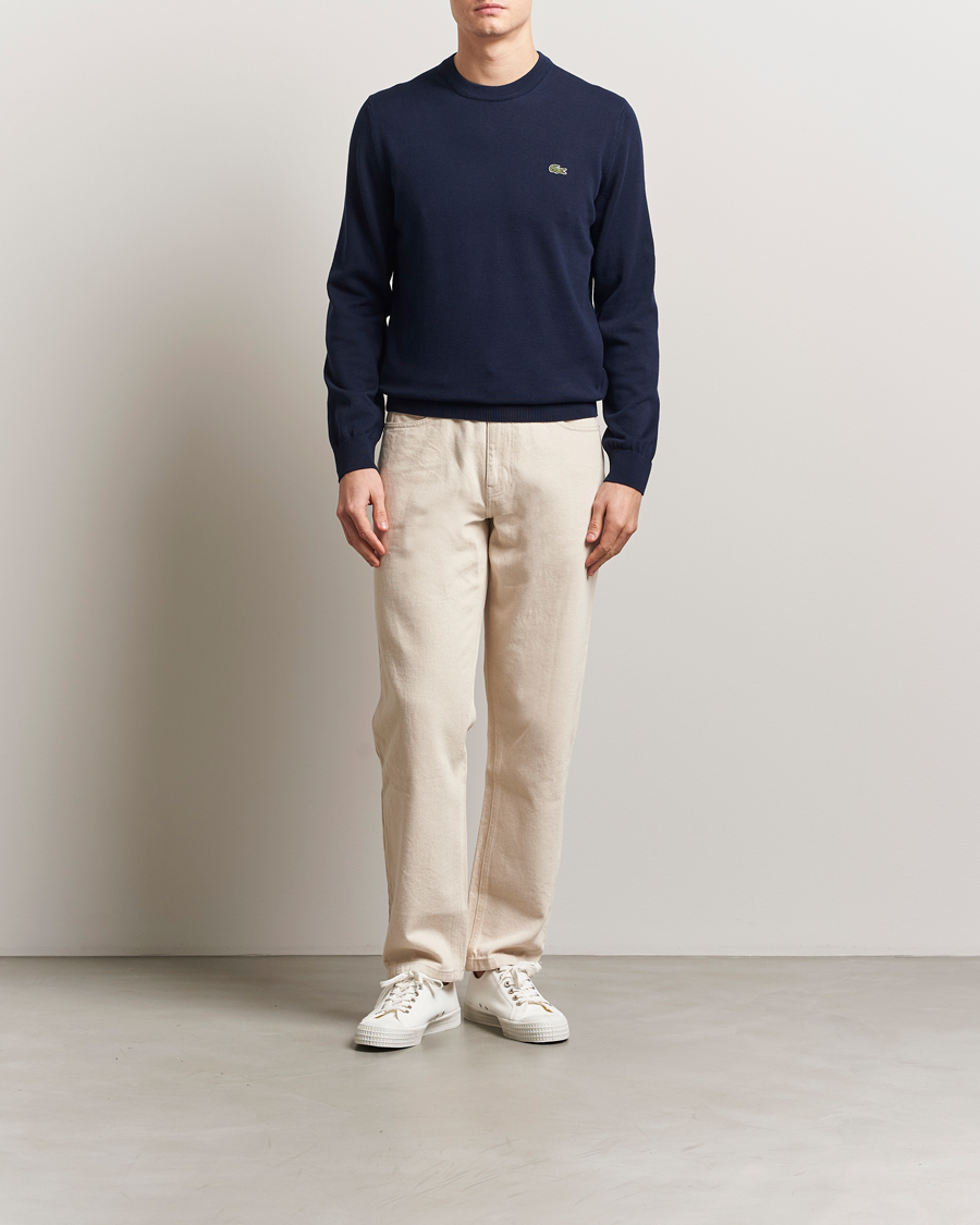 Homme | Pulls Et Tricots | Lacoste | Cotton Knitted Sweater Navy