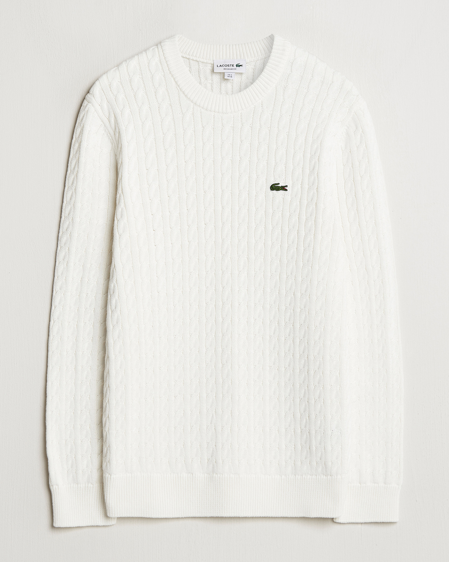 Homme | Pulls Et Tricots | Lacoste | Cotton Cable Sweater Flour