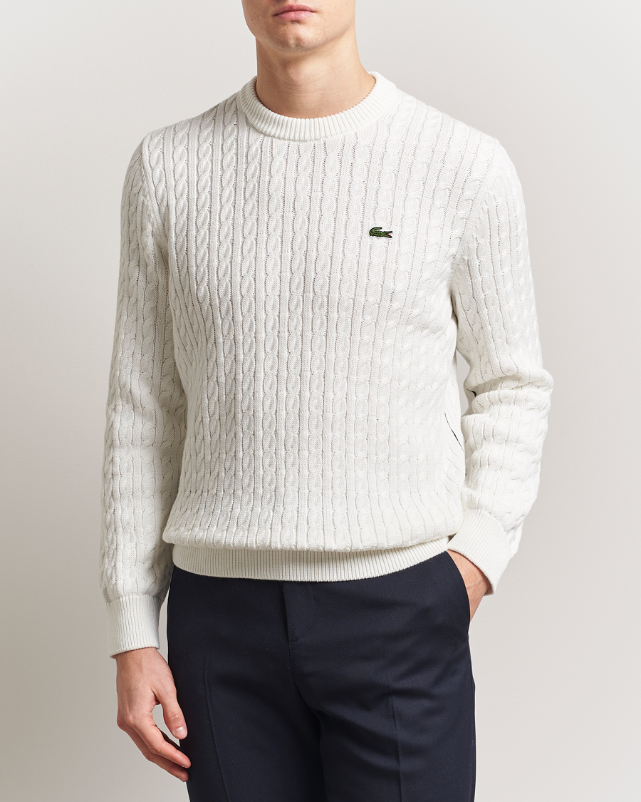 Homme | Pulls Et Tricots | Lacoste | Cotton Cable Sweater Flour