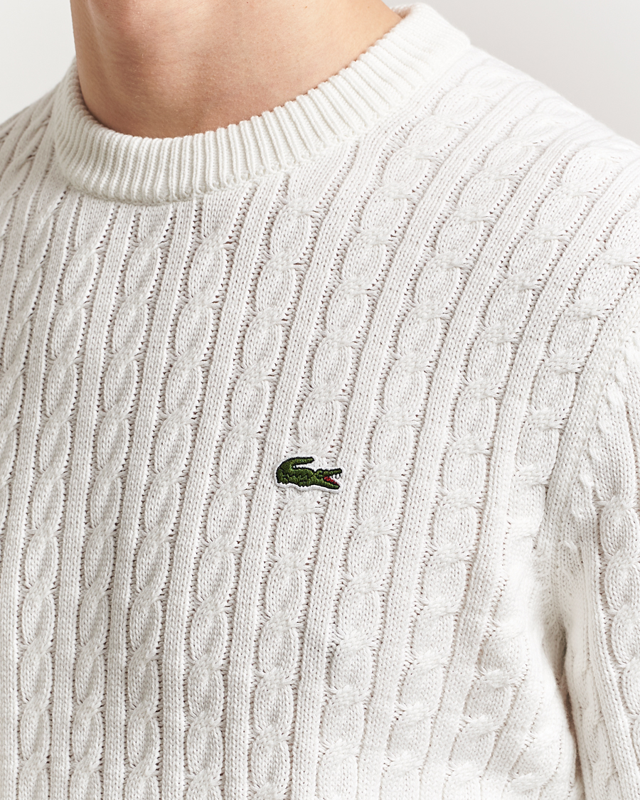 Homme | Pulls Et Tricots | Lacoste | Cotton Cable Sweater Flour