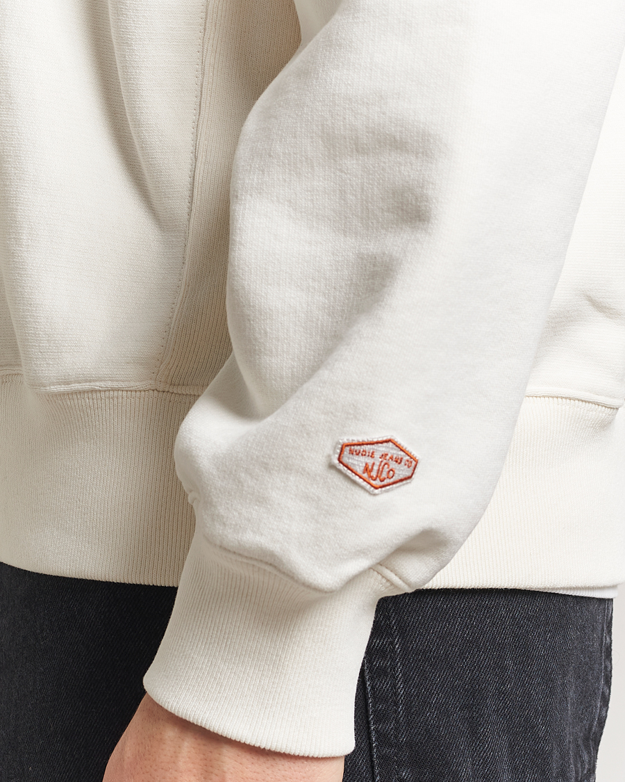 Homme | Pulls Et Tricots | Nudie Jeans | Hasse Crew Neck Sweatshirt Ecru