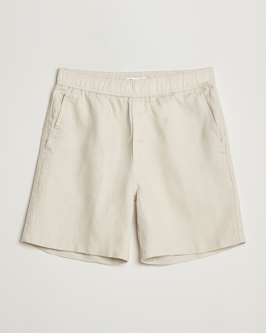 Homme | Shorts | Samsøe Samsøe | Jabari Linen Drawstring Shorts Moonstruck