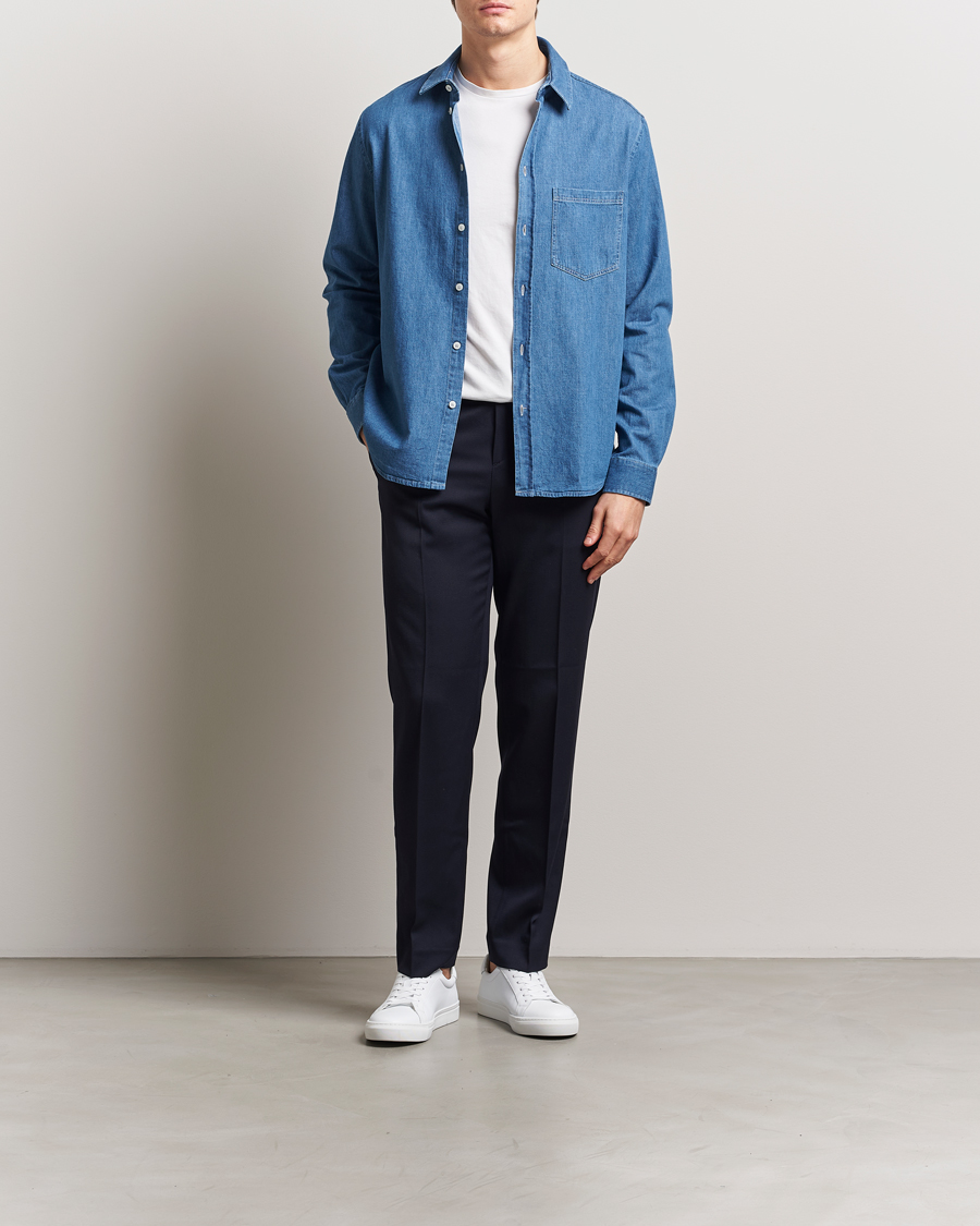 Homme | Chemises | Samsøe Samsøe | Ryan Chambray Shirt Light Blue