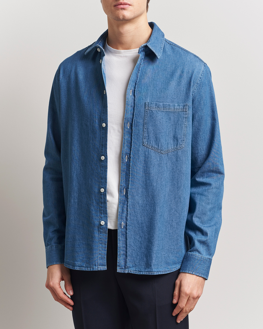 Homme | Chemises | Samsøe Samsøe | Ryan Chambray Shirt Light Blue