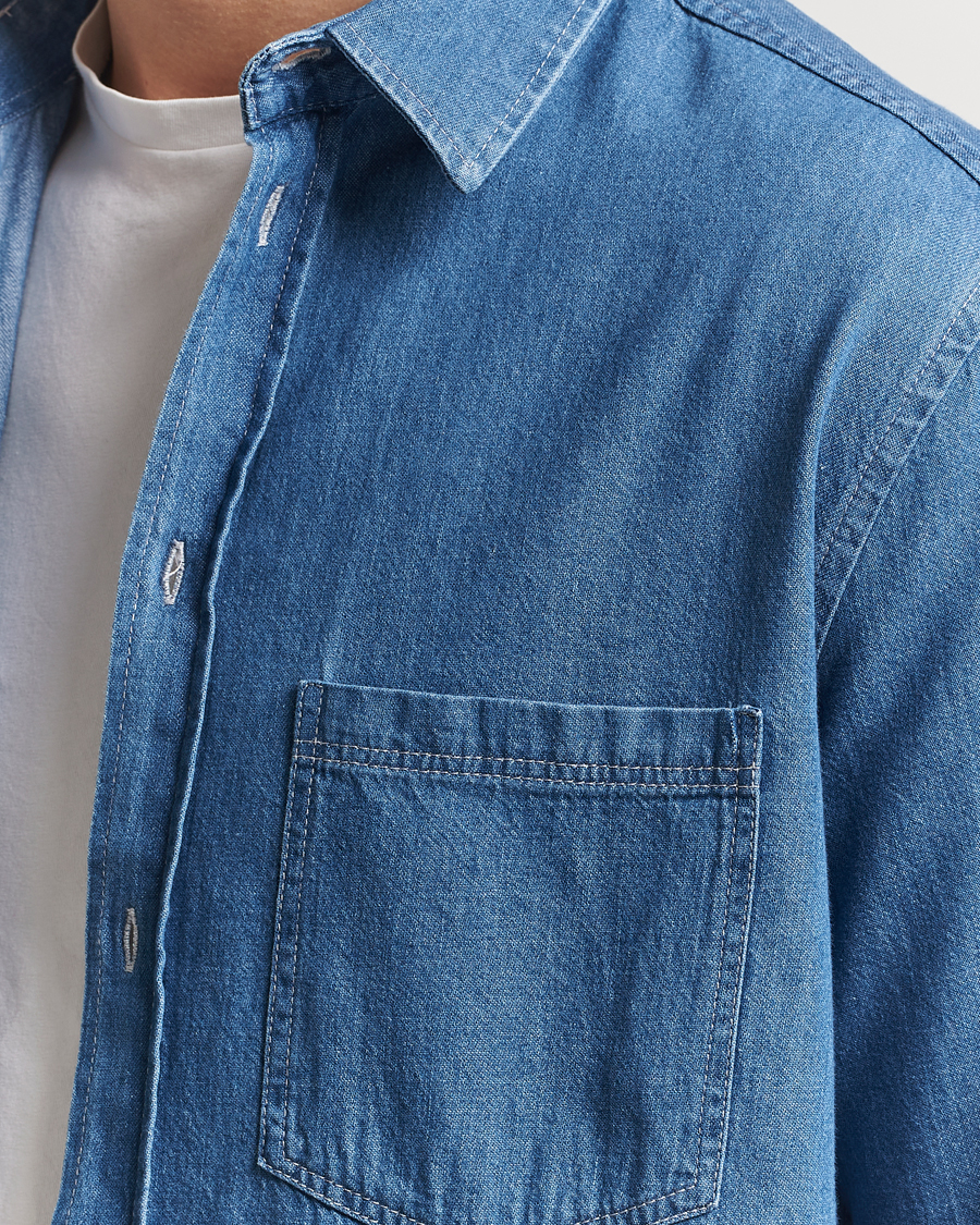 Homme | Chemises | Samsøe Samsøe | Ryan Chambray Shirt Light Blue