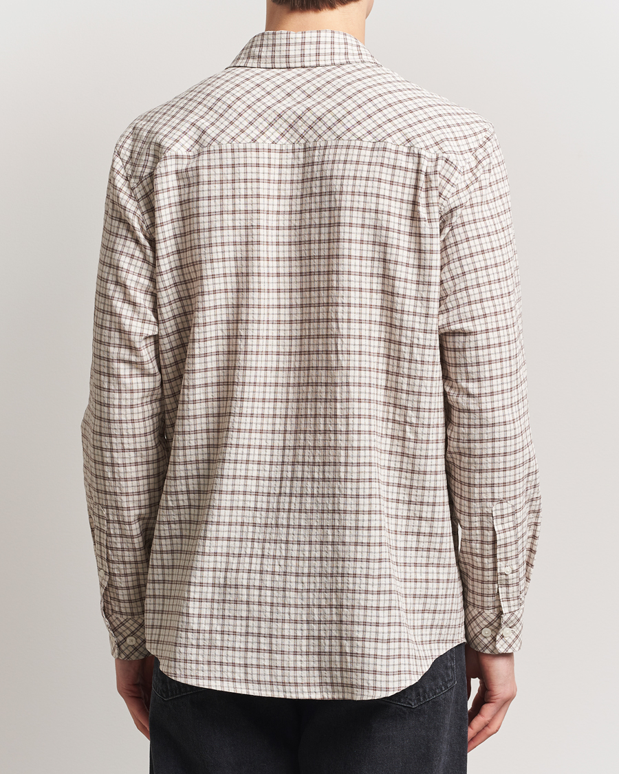 Homme | Chemises | Samsøe Samsøe | Damon Viscose/Cotton Checked Shirt Canteen