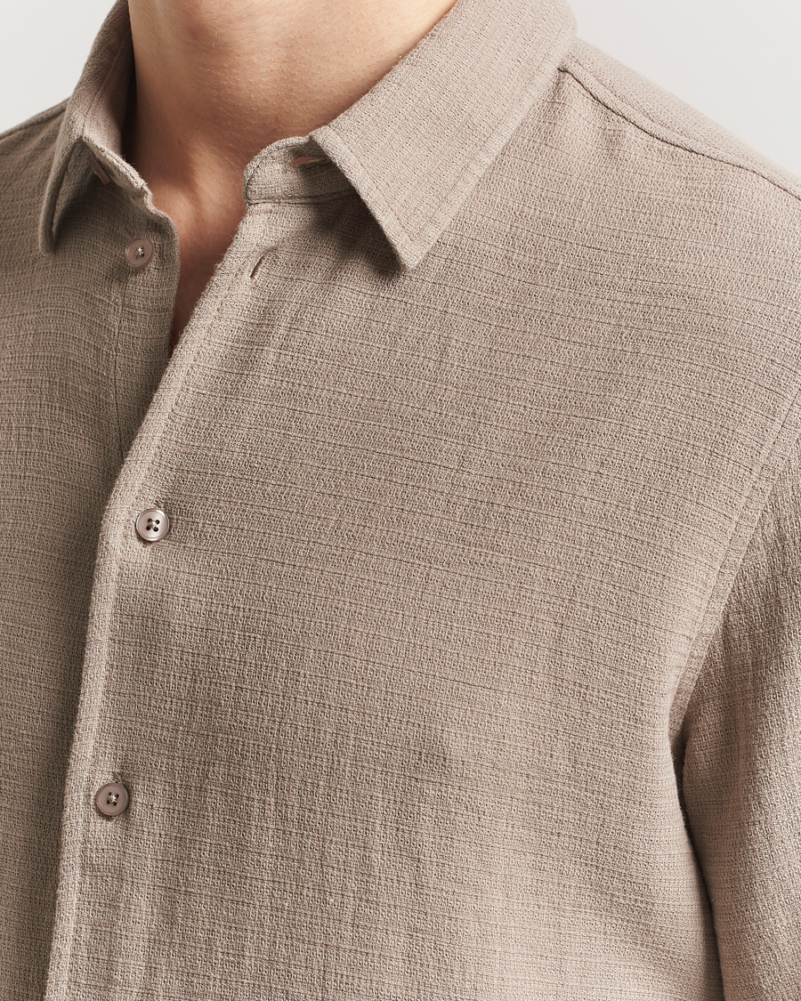 Homme | Chemises | Samsøe Samsøe | Ryan Cotton/Linen Shirt Greige