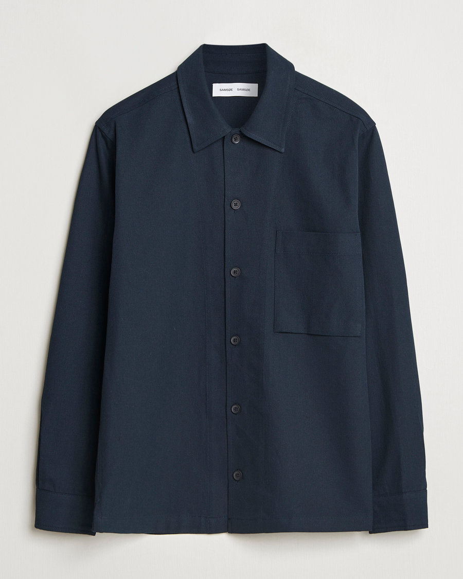 Homme | Chemises | Samsøe Samsøe | Damon Go Overshirt Salute Navy