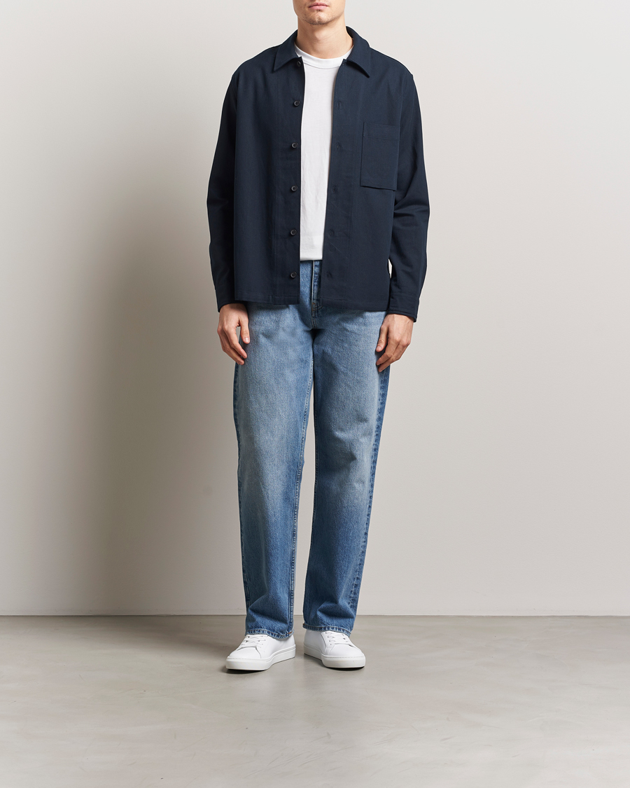 Homme | Chemises | Samsøe Samsøe | Damon Go Overshirt Salute Navy