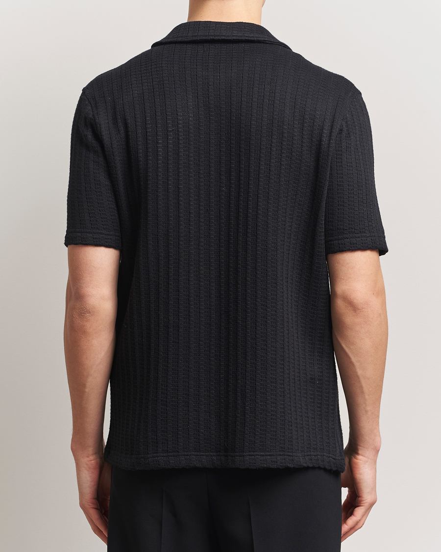 Homme | Chemises | Samsøe Samsøe | Kvistbro Structured Short Sleeve Shirt Black