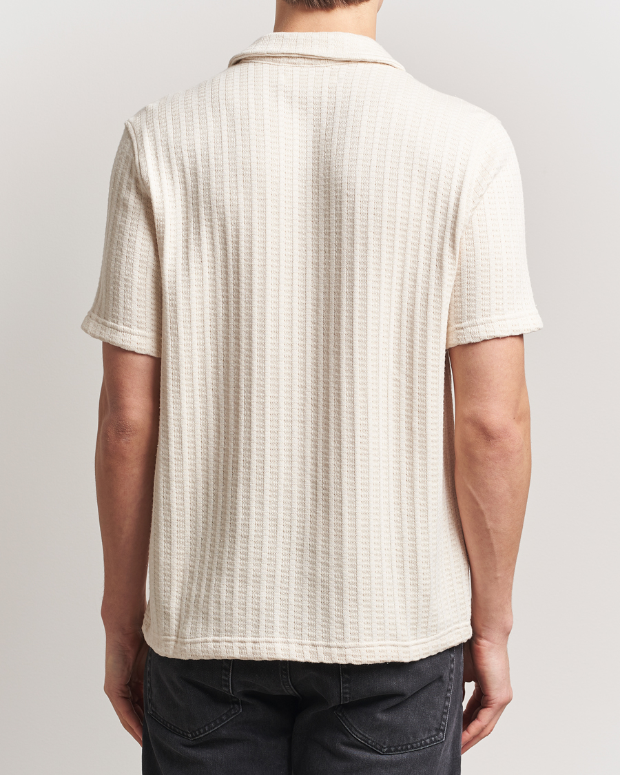 Homme | Chemises | Samsøe Samsøe | Kvistbro Structured Short Sleeve Shirt Clear Cream