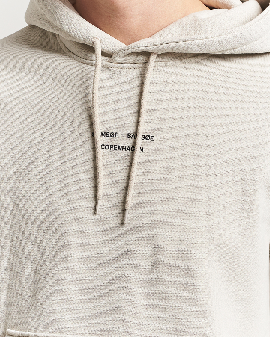 Homme | Pulls Et Tricots | Samsøe Samsøe | Marcus Center Logo Hoodie Moonstruck