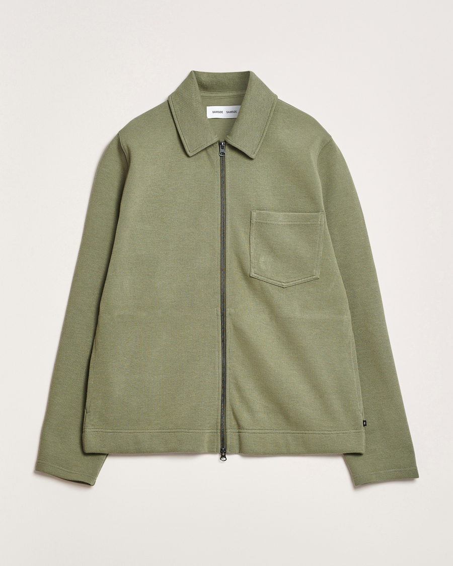 Homme | Pulls Et Tricots | Samsøe Samsøe | Hannes Full Zip Sweater Four Leaf Clover