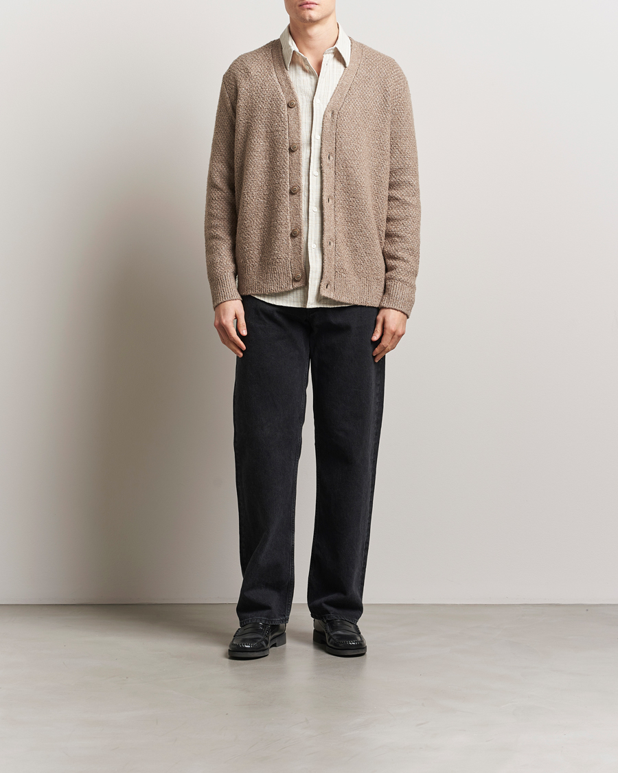 Homme | Pulls Et Tricots | Samsøe Samsøe | Ezra Heavy Knitted Cardigan Greige Melange