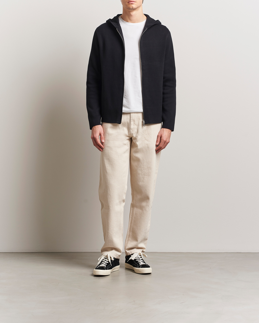 Homme | Pulls Et Tricots | Samsøe Samsøe | Niklas Full Zip Hoodie Black