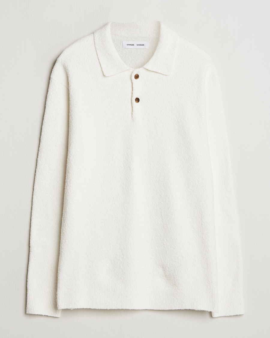 Homme | Pulls Et Tricots | Samsøe Samsøe | Nino Knitted Polo Clear Cream