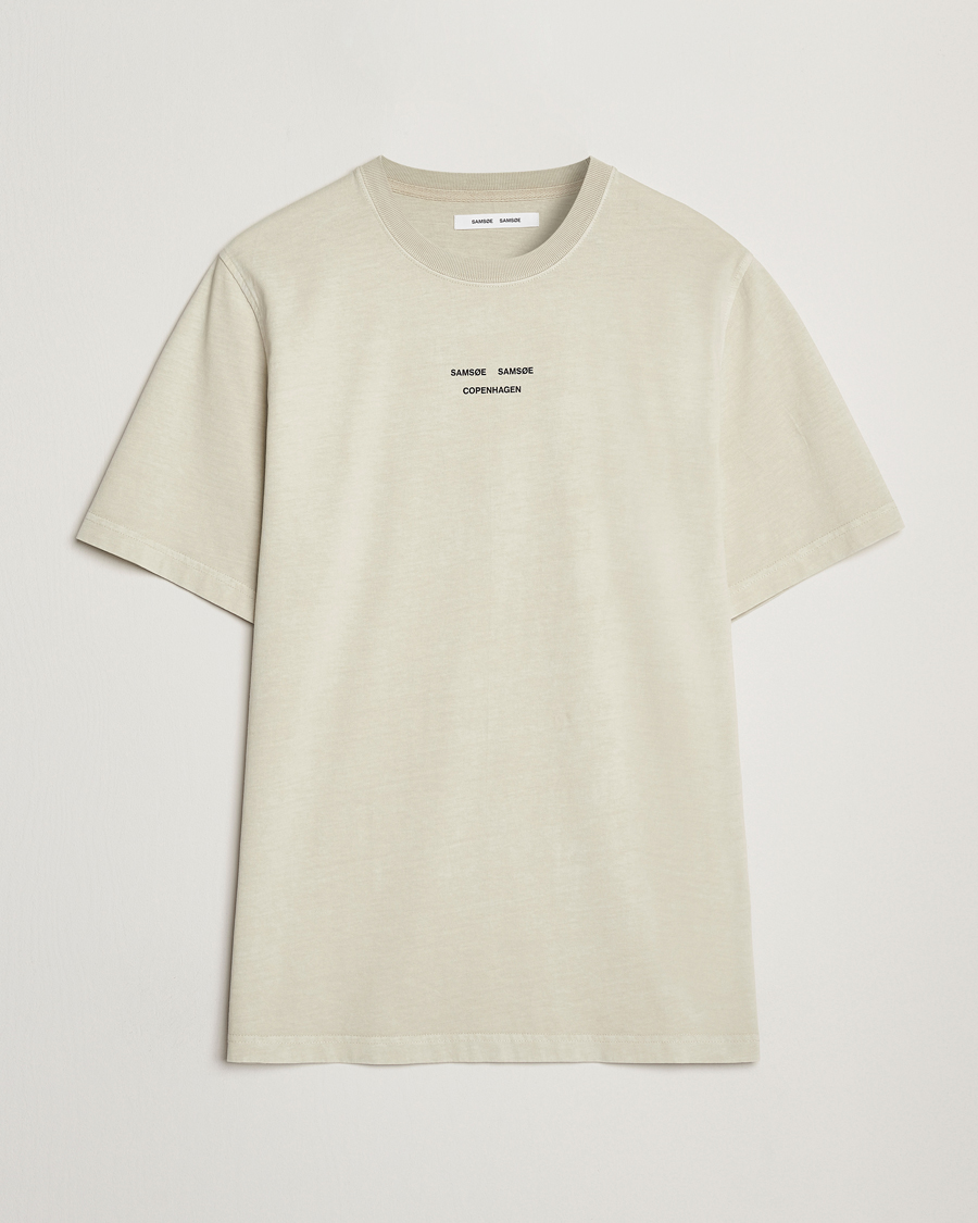 Homme | T-shirts | Samsøe Samsøe | Marcus Center Logo T Crew Neck T-Shirt Moonstruck