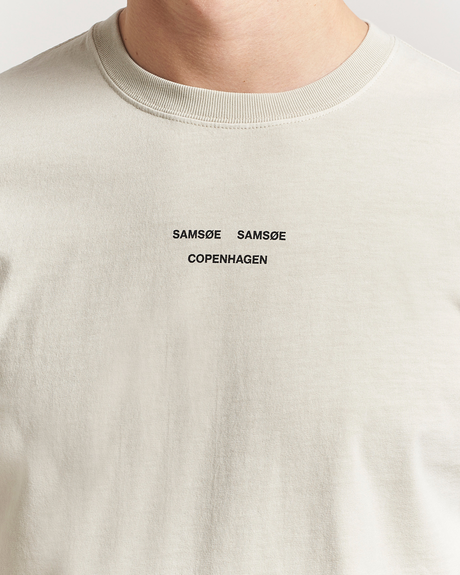 Homme | T-shirts | Samsøe Samsøe | Marcus Center Logo T Crew Neck T-Shirt Moonstruck