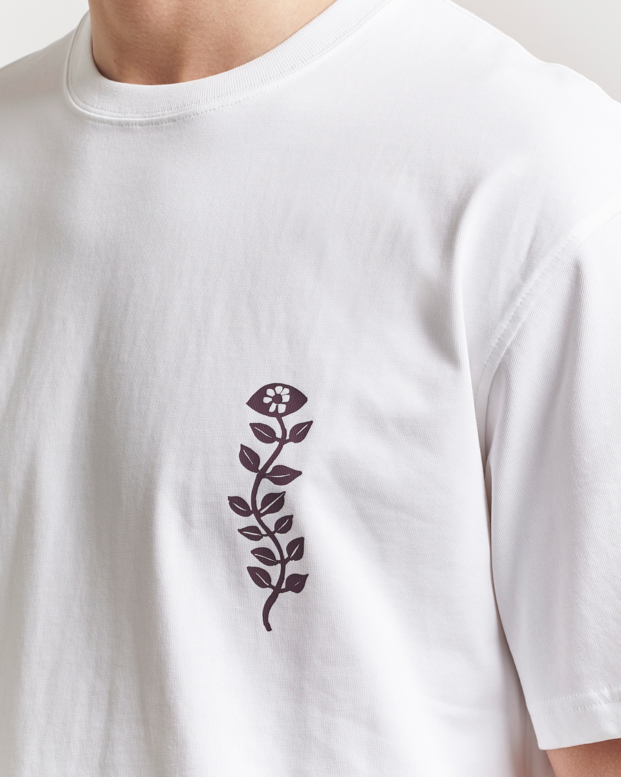 Homme | T-shirts | Samsøe Samsøe | Time Printed Crew Neck T-Shirt White