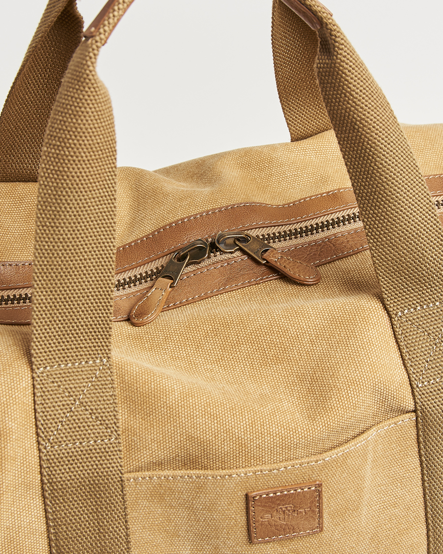 Homme | GANT Washed Canvas Dufflebag Oak Beige | GANT | Washed Canvas Dufflebag Oak Beige