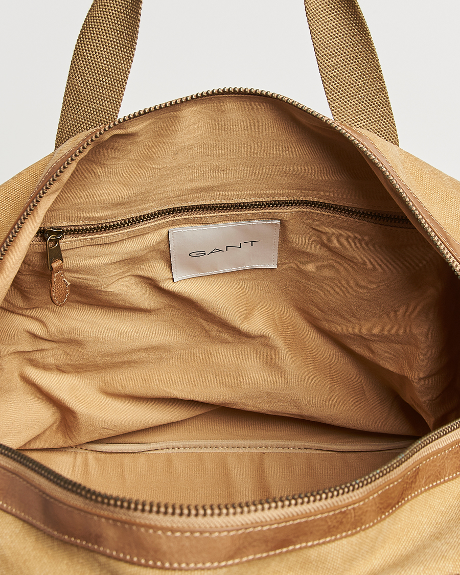 Homme | GANT Washed Canvas Dufflebag Oak Beige | GANT | Washed Canvas Dufflebag Oak Beige