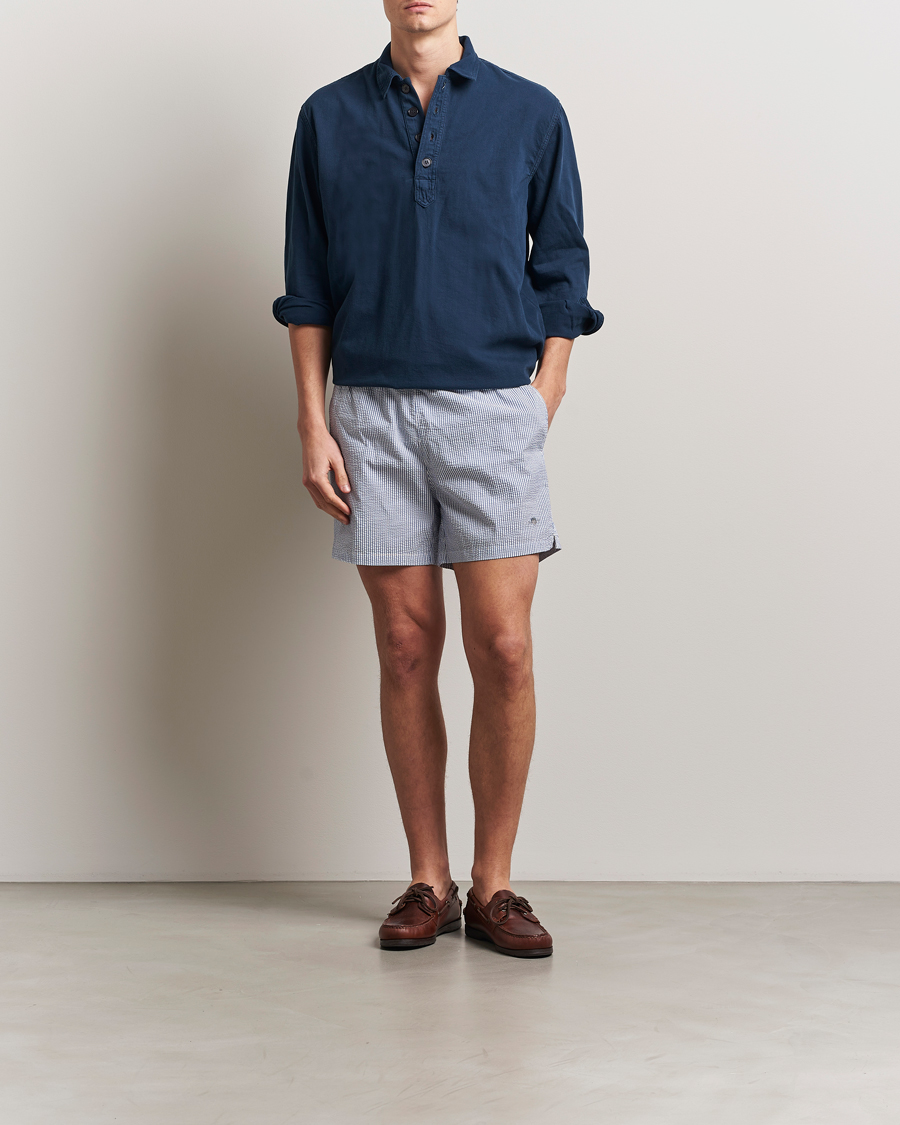 Homme | Maillots De Bain | GANT | Seersucker Swimshorts Rich Blue