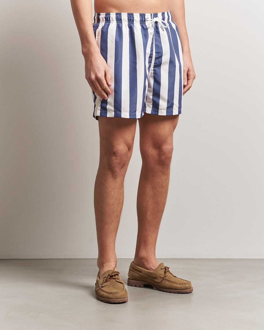 Homme | Maillots De Bain | GANT | Blockstriped Swimshorts Dusty Navy
